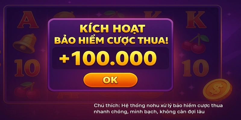 Hệ thống nohu xử lý bảo hiểm cược thua nhanh chóng, minh bạch, không cần đợi lâu