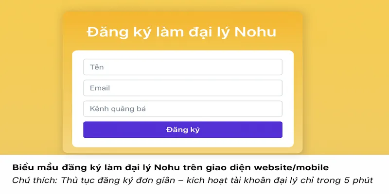 Thủ tục đăng ký đơn giản – kích hoạt tài khoản đại lý chỉ trong 5 phút