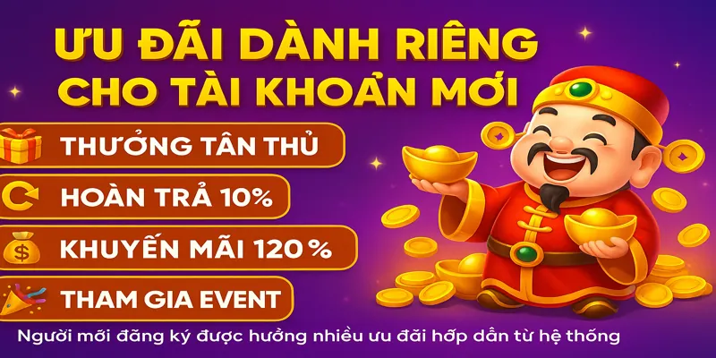 Người mới đăng ký được hưởng nhiều ưu đãi hấp dẫn từ hệ thống