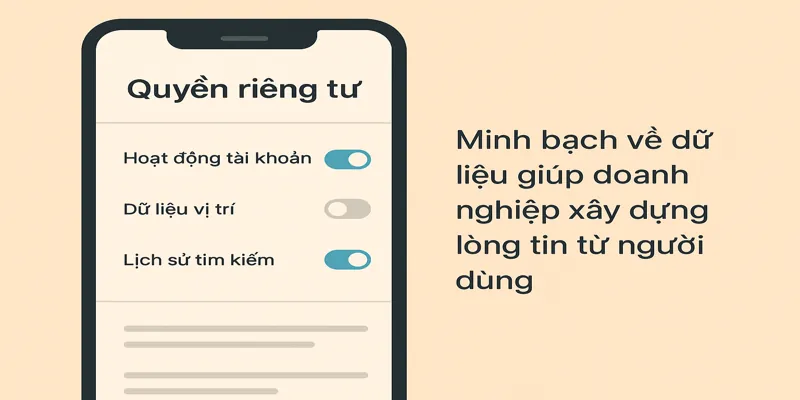 Minh bạch về dữ liệu giúp doanh nghiệp xây dựng lòng tin từ người dùng